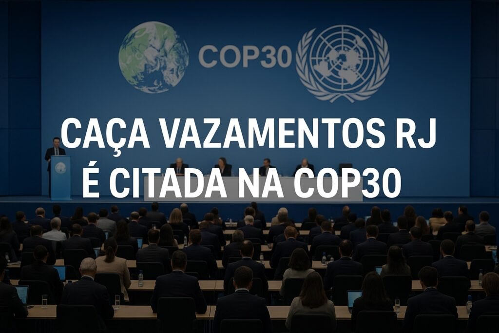 Caça Vazamento RJ citada na COP30