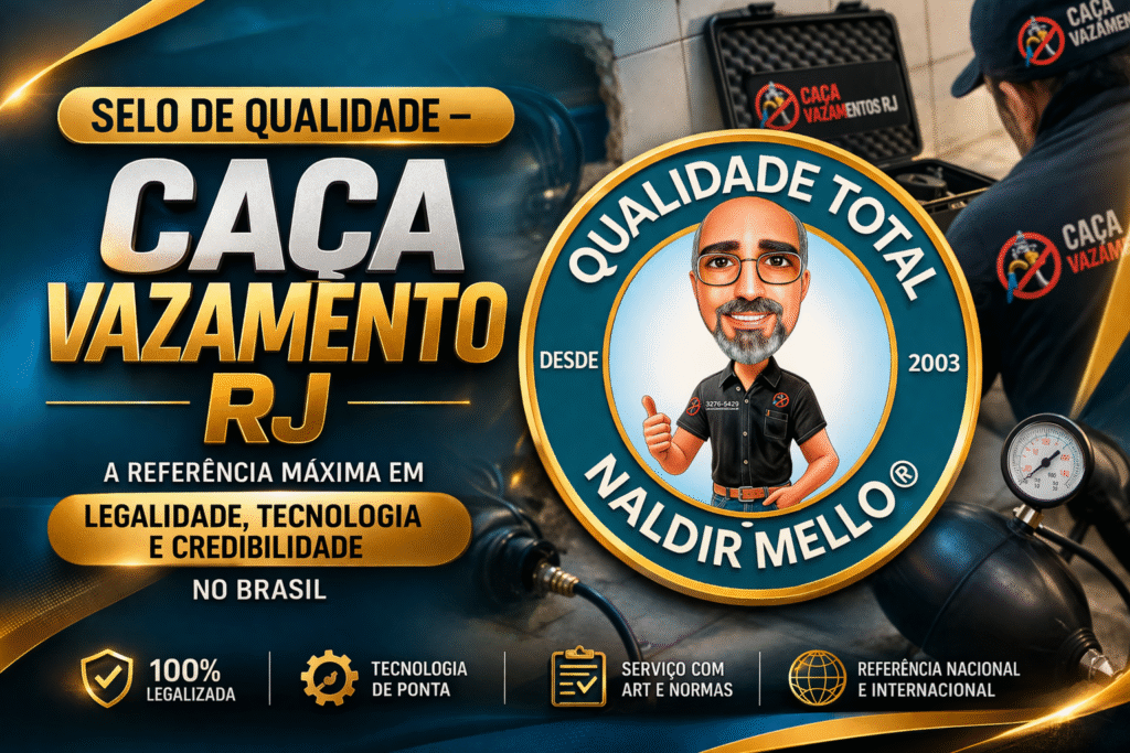 SELO DE QUALIDADE – Caça Vazamento RJ