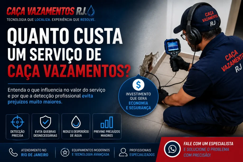 Quanto Custa um Serviço de Caça Vazamentos?