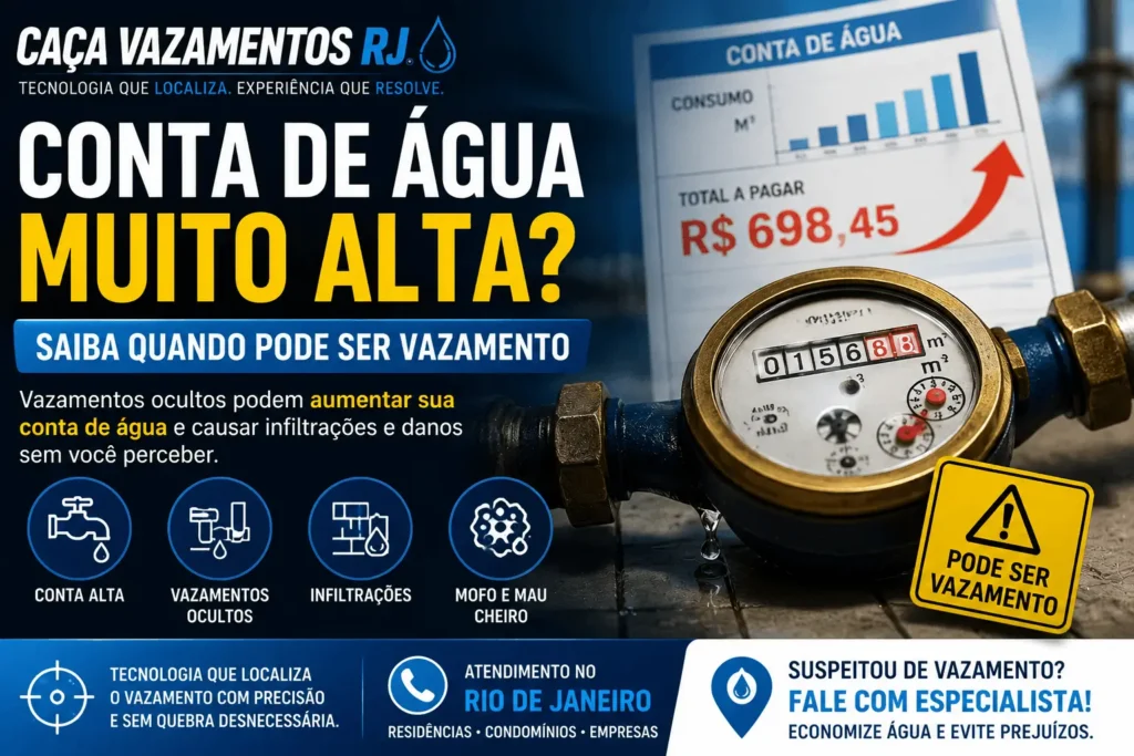 Conta de Água Alta Pode Ser Vazamento