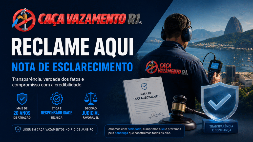 Reclame Aqui Caça Vazamento RJ