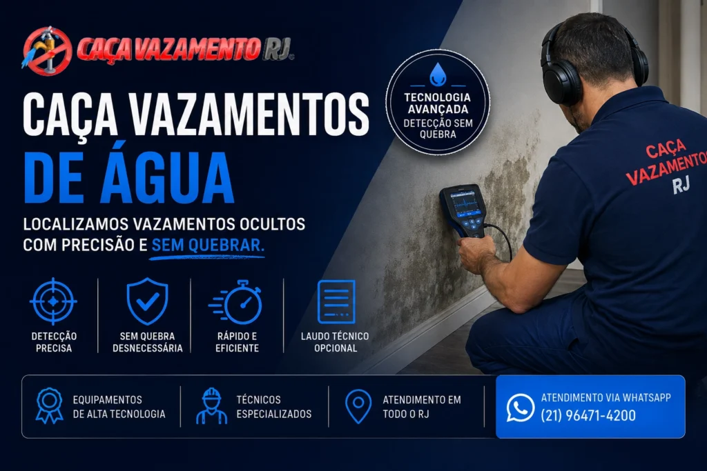 caça vazamentos de água