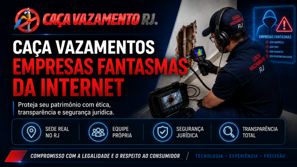 empresas fantasmas caça vazamentos