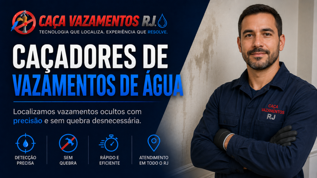caçadores de vazamentos de agua