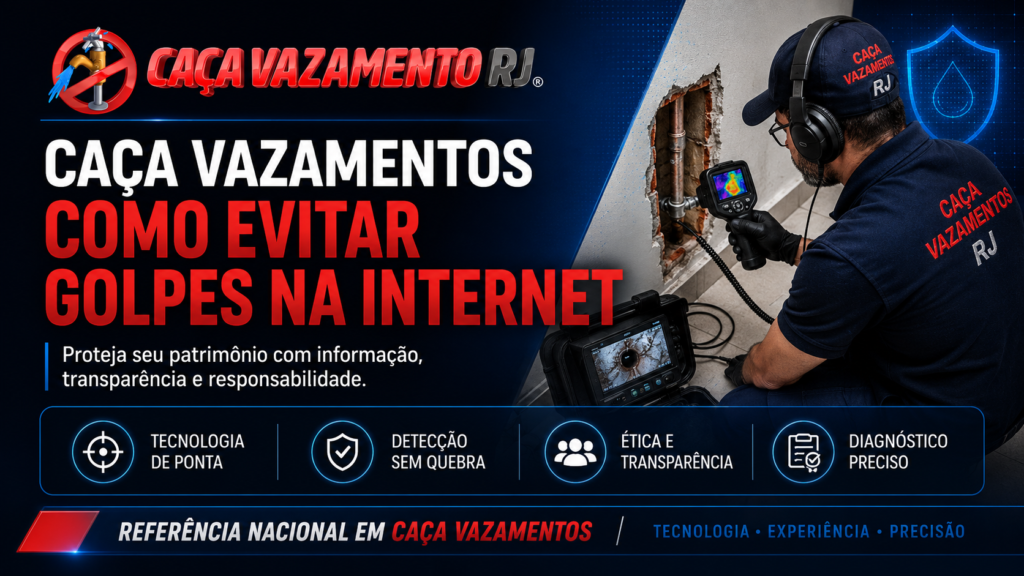caça vazamentos golpe na internet
